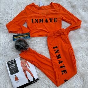Women’s Orange Inmate Costume Set (DB*)!